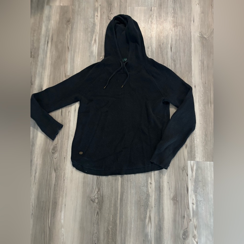 Ralph Lauren Black Hooded Sweater size Medium